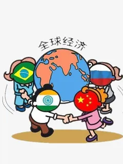 彩色的全球经济免抠