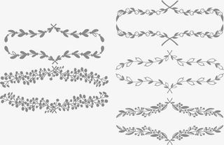 复古文字边框免抠