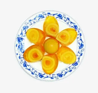 切开的松花蛋免抠