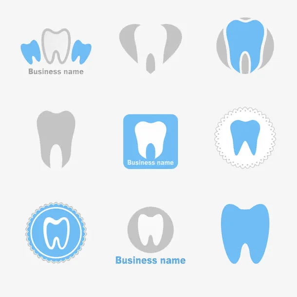 牙科标志图标免抠