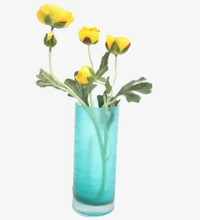 现代简约直筒玻璃花瓶免抠 现代简约直筒玻璃花瓶免抠