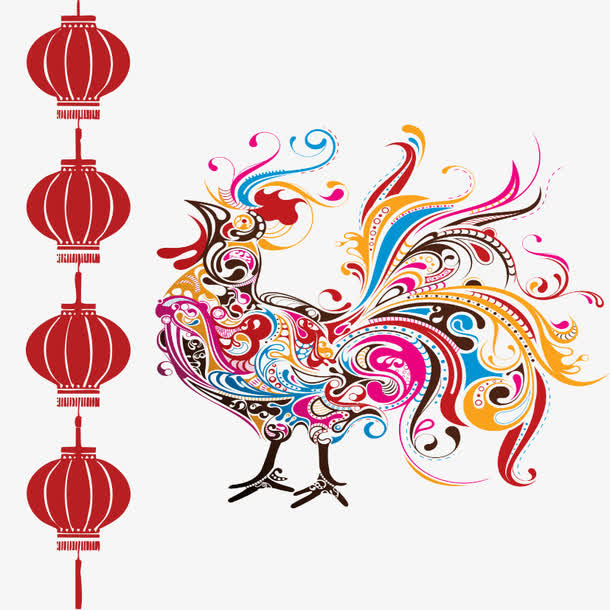 手绘鸡素材免抠