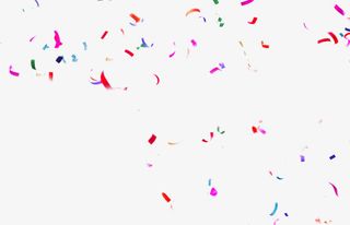 彩色丝带漂浮装饰促销免抠