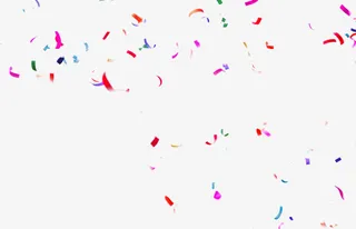 彩色丝带漂浮装饰促销免抠