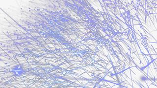 唯美紫色光感线条粒子免抠