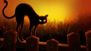 万圣节黑猫免抠