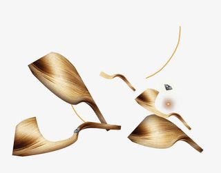 金属质感花瓣免抠