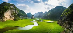 河流山脉风景背景图高清