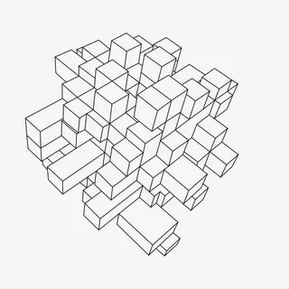 矩形组合矢量图免抠