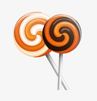 万圣节黄色棒棒糖免抠节日圣诞节元素