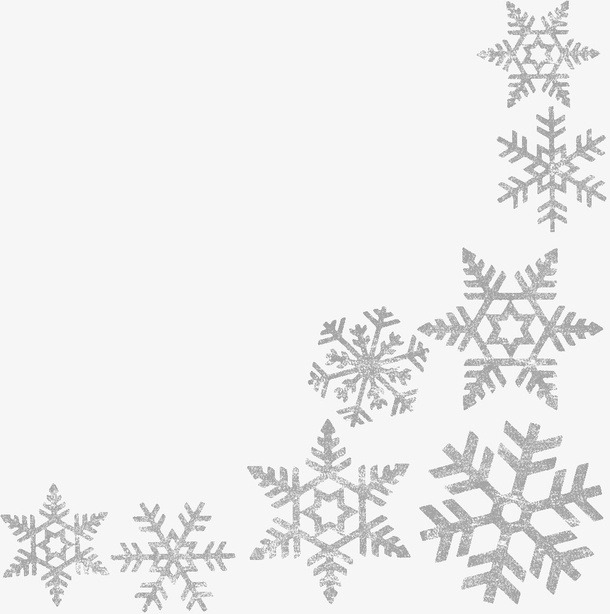 冬季雪花素材03免抠