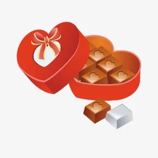 心形礼盒免抠