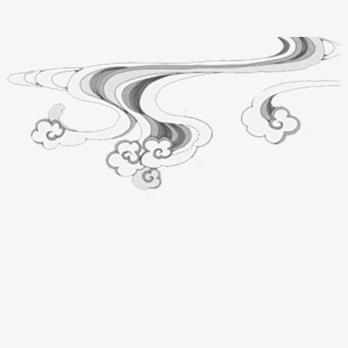 简约云纹免抠
