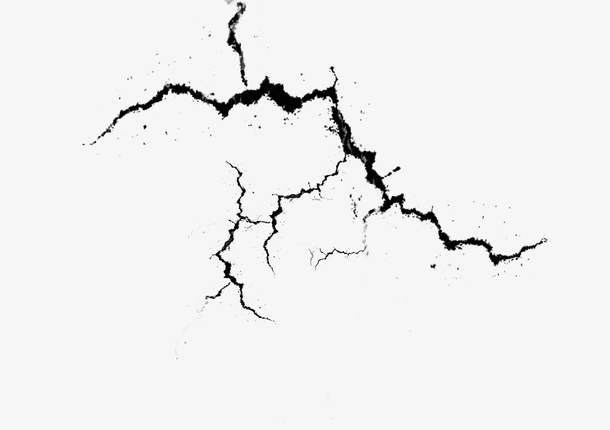石砖山石裂痕特效免抠
