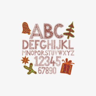 节日装饰字母数字免抠
