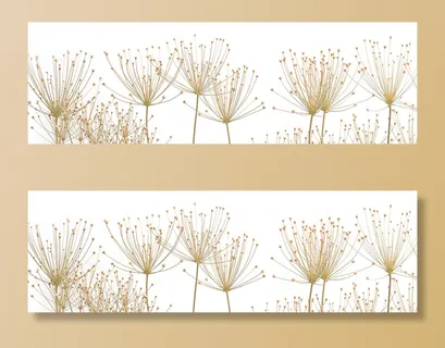 小清新碎花简约花卉底纹banne高清