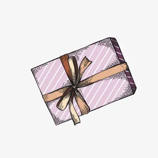 卡通文艺精美礼盒设计包装设计免抠