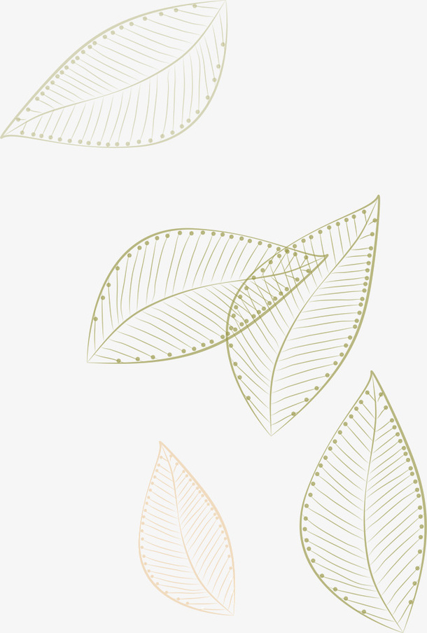 镂空免抠树叶花纹底纹免抠