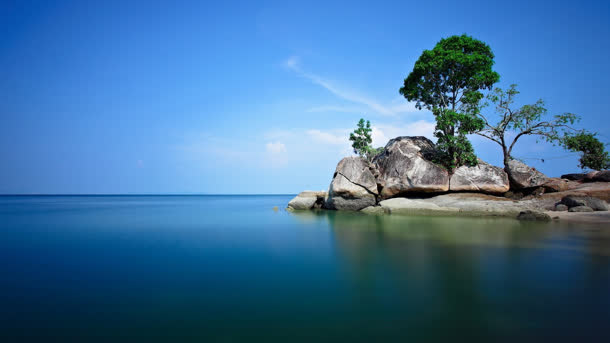 岁月静好蓝天海水免抠