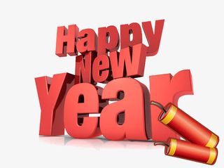 新年快乐字体免抠