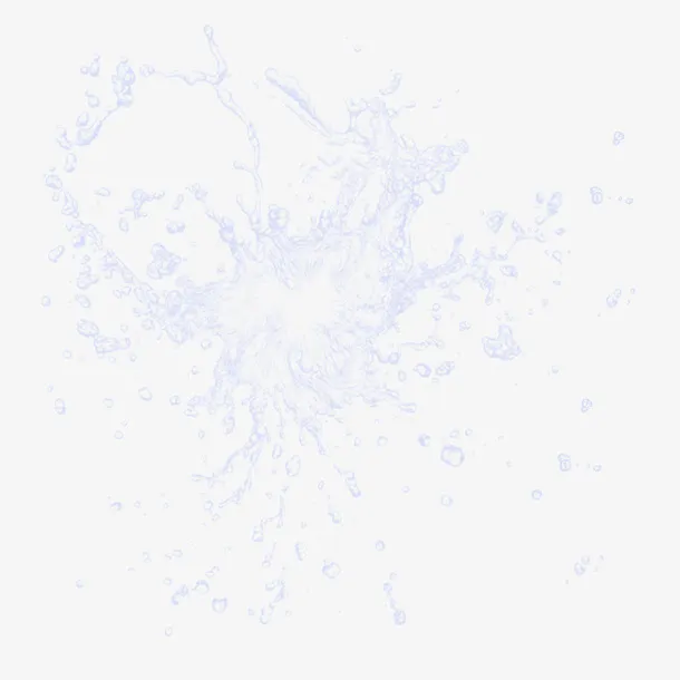 波浪喷洒的水免抠