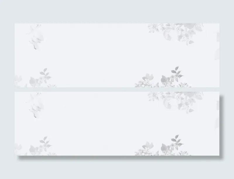 灰色花朵干净banner背景高清