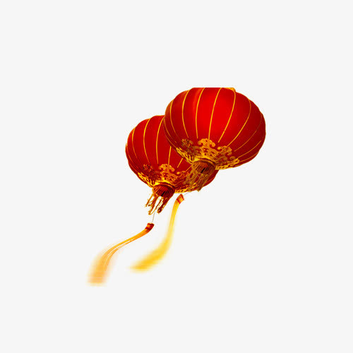 春节红色灯笼免抠