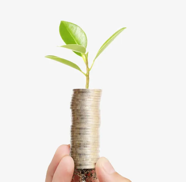 手中金币发芽免抠