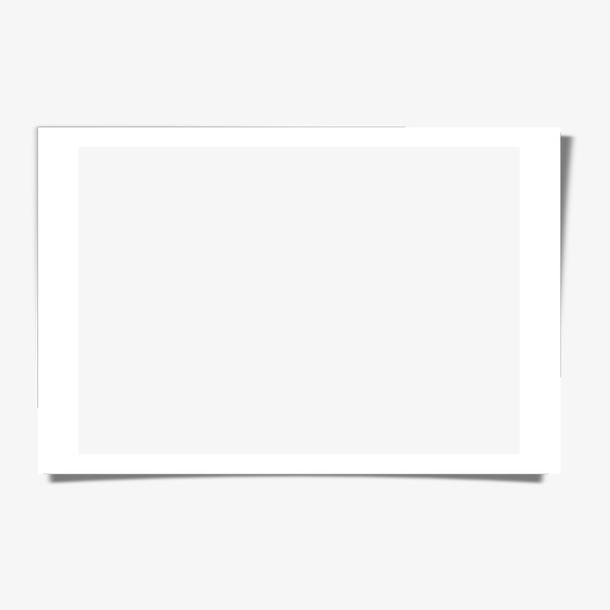 黑色方形阴影边框元素免抠