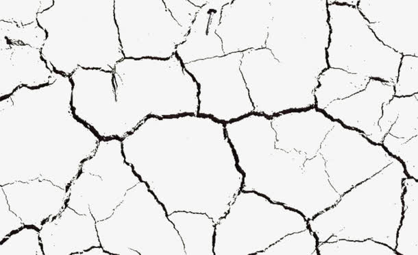 土地地面干涸开裂裂痕免抠