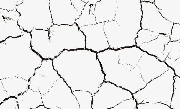 土地地面干涸开裂裂痕免抠
