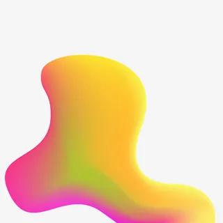 黄色紫色彩色渐变流体设计素材合免抠