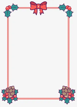 圣诞边框，圣诞节，圣诞氛围免抠