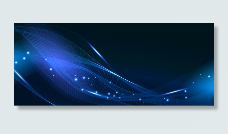 蓝色灵动流光背景高清