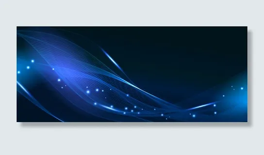 蓝色灵动流光背景高清