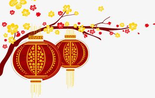 元旦创意灯笼创意免抠