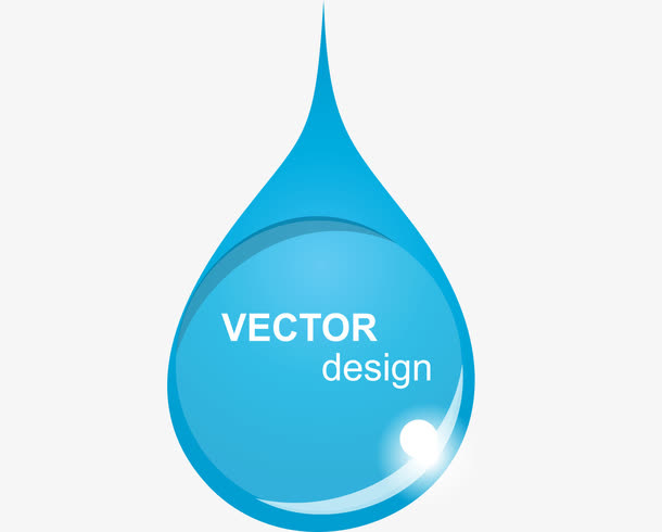矢量立体水滴标题渐变对话框免抠