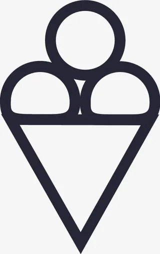 手绘简笔冰淇淋矢量免抠