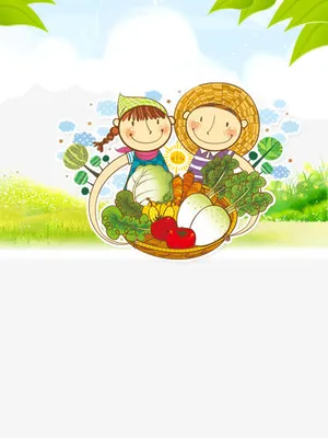 蔬菜丰收促销海报模板免抠