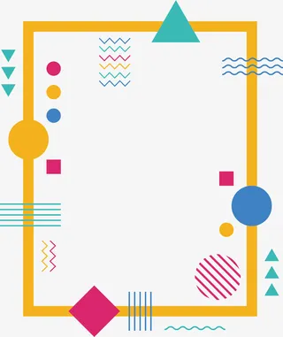 矢量图创意不规则图形免抠