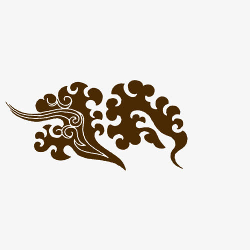 云纹底纹波浪免抠