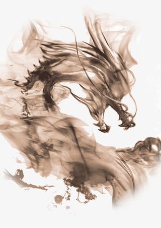 中国风水墨龙免抠