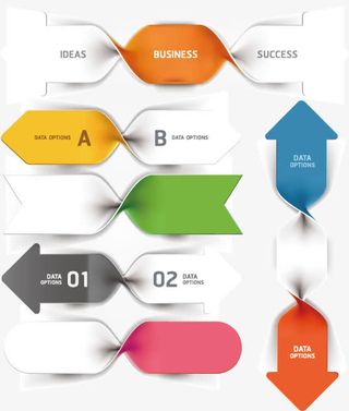 商务信息图表免抠