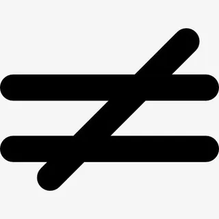 不等于数学符号图标免抠