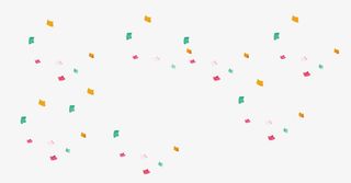 彩色纸片碎片礼花漂浮素材免抠