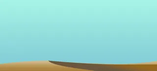 手绘蓝色沙漠背景高清