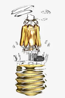 创意灯泡发光效果免抠