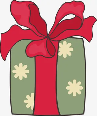 矢量卡通礼盒免抠