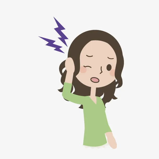 卡通耳鸣疾病免抠