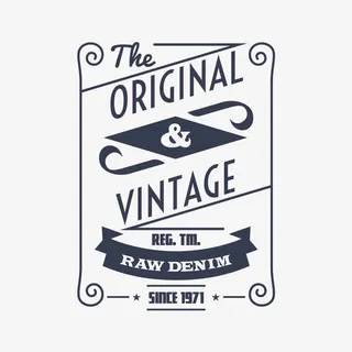 牛仔服饰标签矢量素材免抠